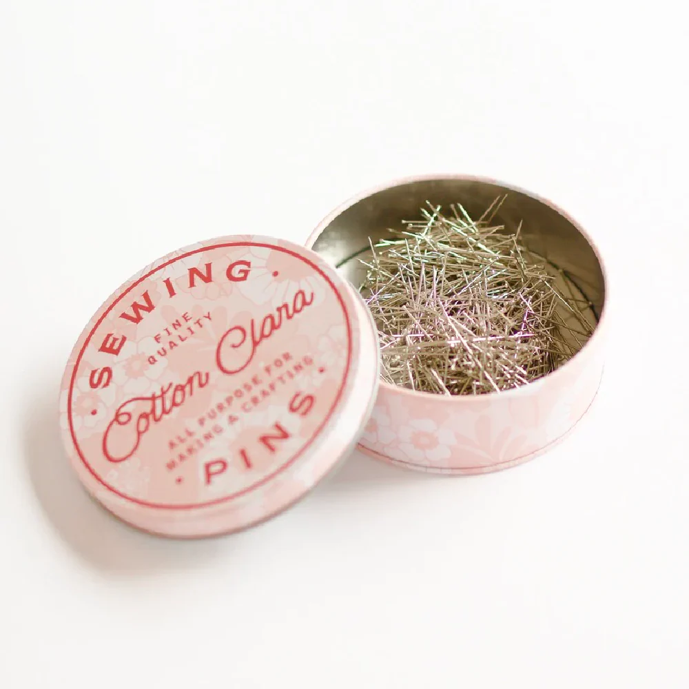 Cotton Clara Retro Floral Pin Tin