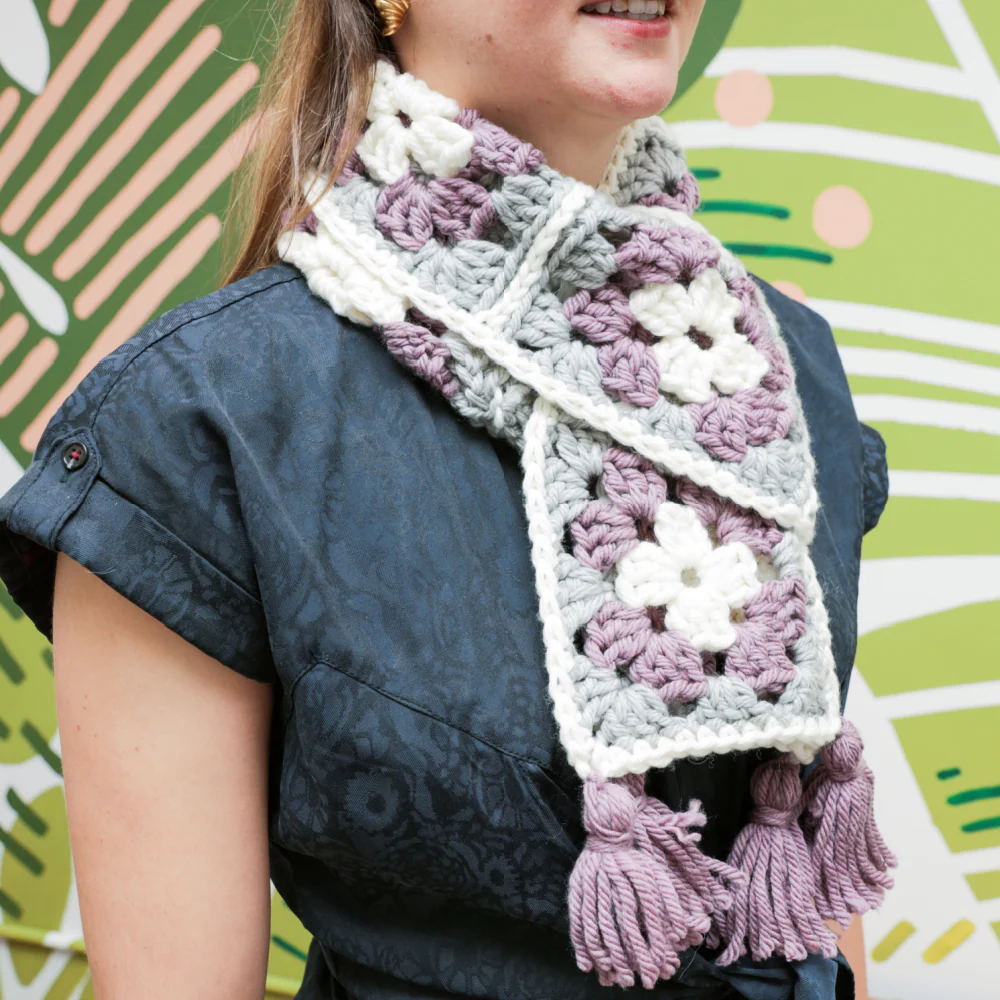 Crochet Level 2: Granny Square Scarf - Image 3