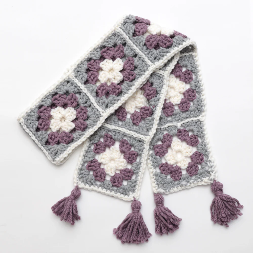 Crochet Level 2: Granny Square Scarf - Image 7