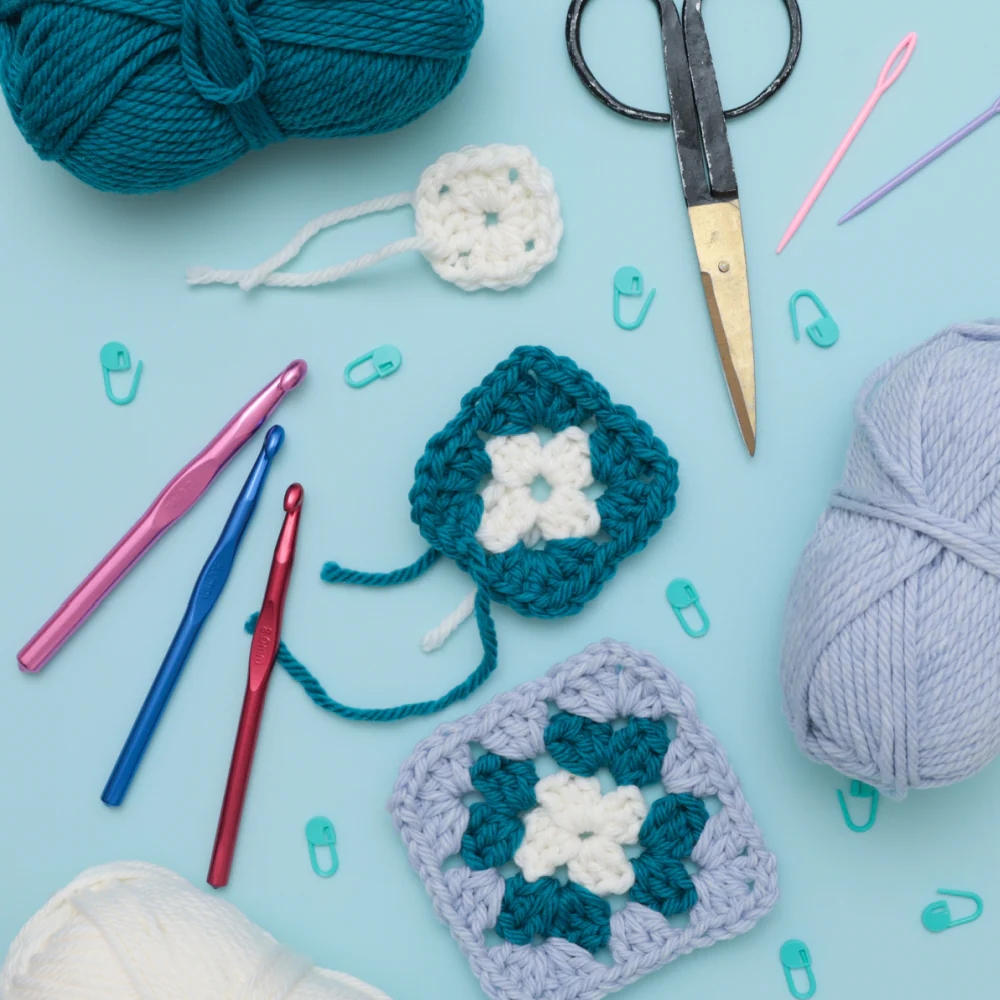 Crochet Level 2: Granny Square Scarf - Image 9