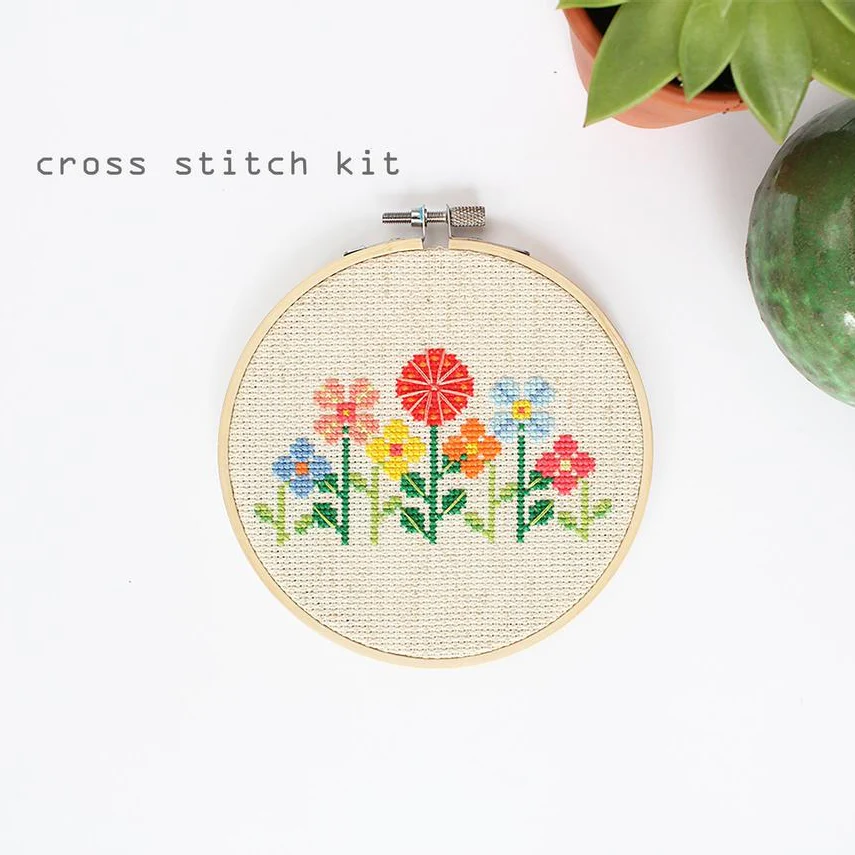 Diana Watters Flower Garden Cross Stitch Kit