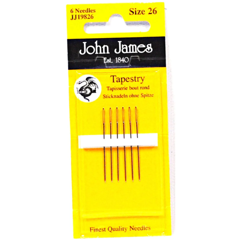 John James Gold Plated Cross Stitch Needles