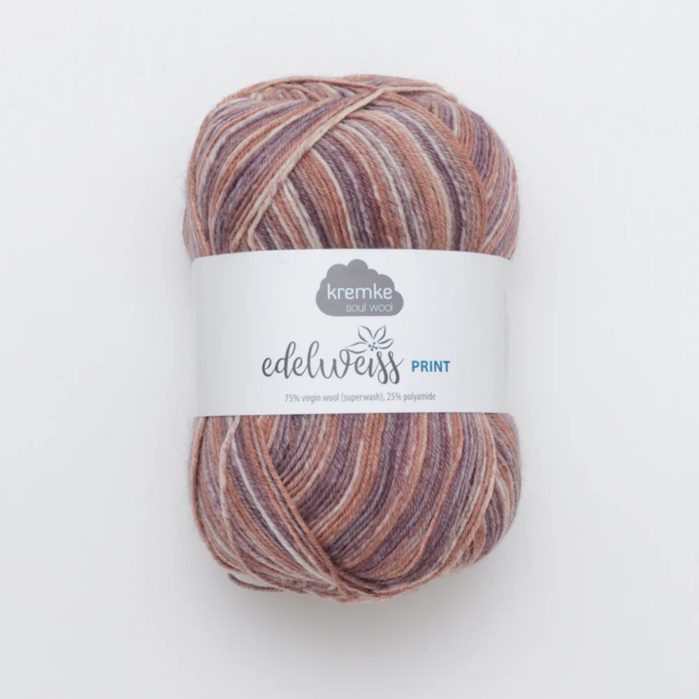 Kremke Soul Wool Edelweiss Print