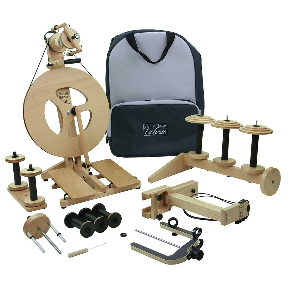 Louet Victoria Spinning Wheel Beech | Fully Loaded