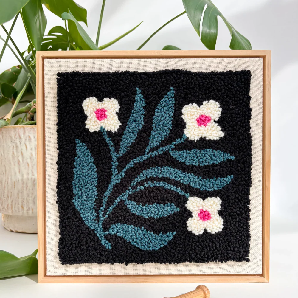 The Urban Acres Punch Needle Kit | Quilt Block Floral